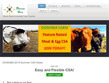Tablet Screenshot of donomafarms.com